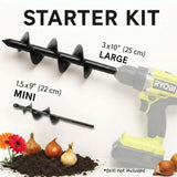 Quick-Plant Heavy-Duty Auger Drill Bit, Metal Garden Tool