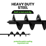 Quick-Plant Heavy-Duty Auger Drill Bit, Metal Garden Tool