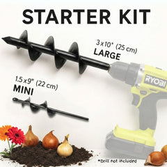 Quick-Plant Heavy-Duty Auger Drill Bit, Metal Garden Tool